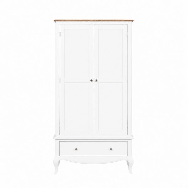 Lille French Chalk White Double Wardrobe