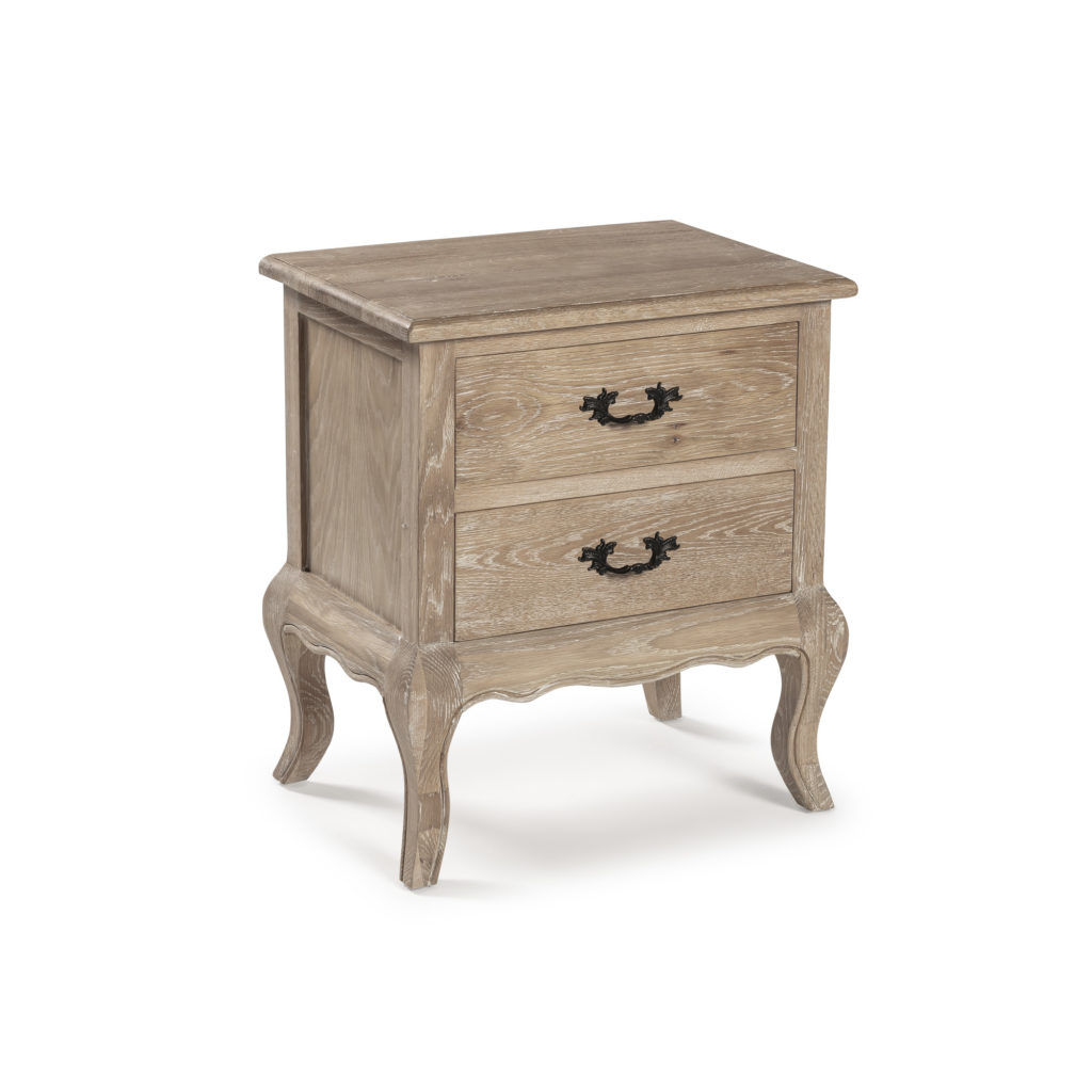 Cerused oak discount side table