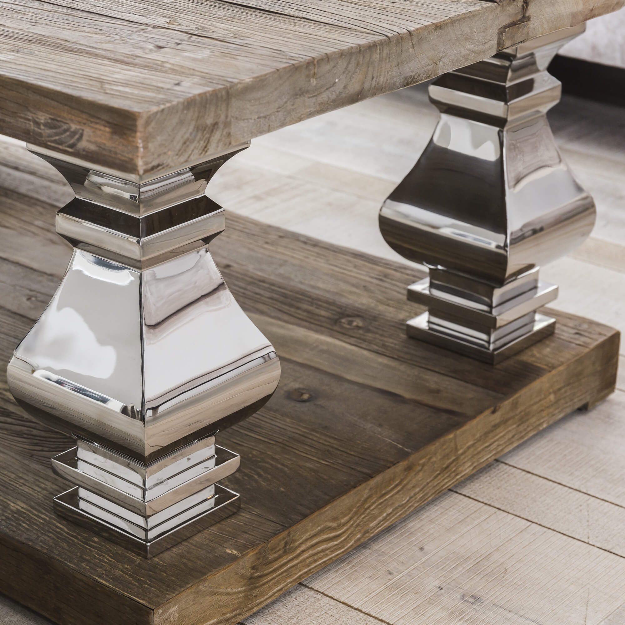 Reclaimed elm shop dining table