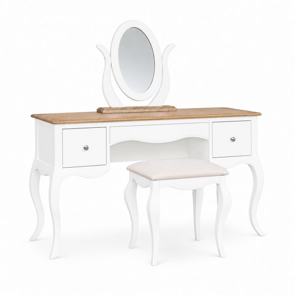 Lille French Chalk White Dressing Table Set