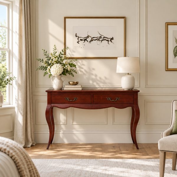 Lille French Mahogany Console Hall Table