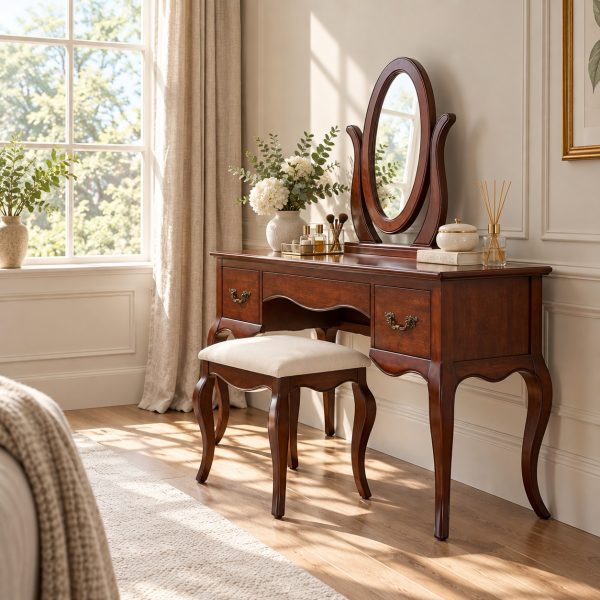 Lille French Mahogany Dressing Table