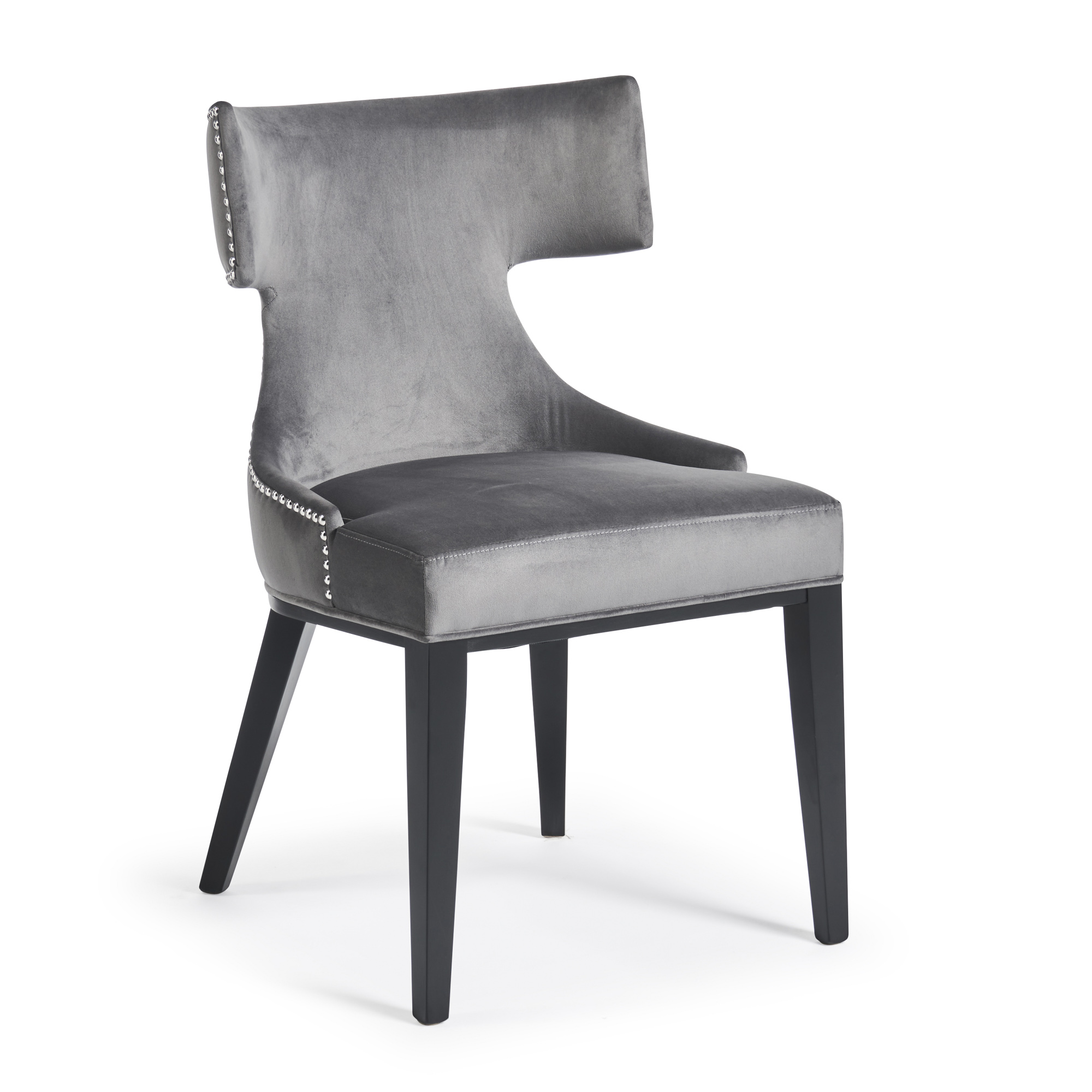 Hammersmith Upholstered Grey Velvet Dining Chair