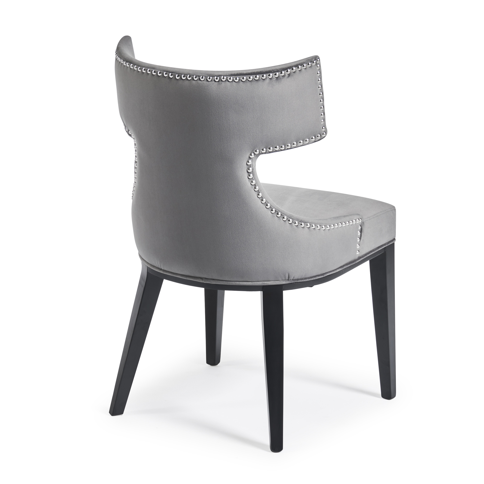 Hammersmith Upholstered Grey Velvet Dining Chair