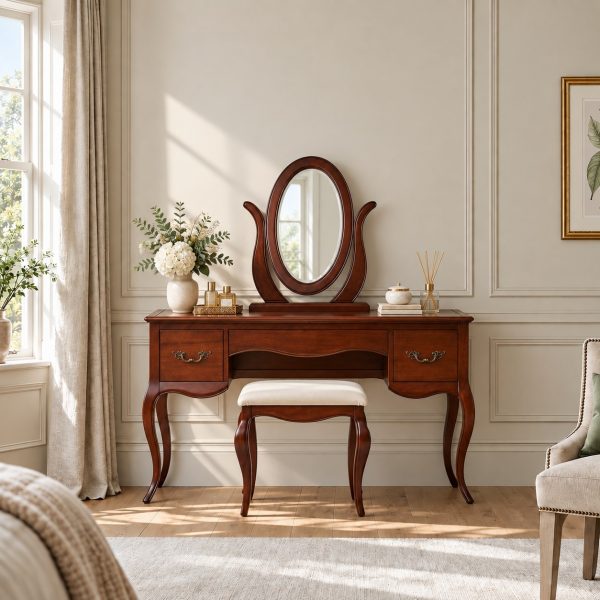 Lille French Mahogany Dressing Table