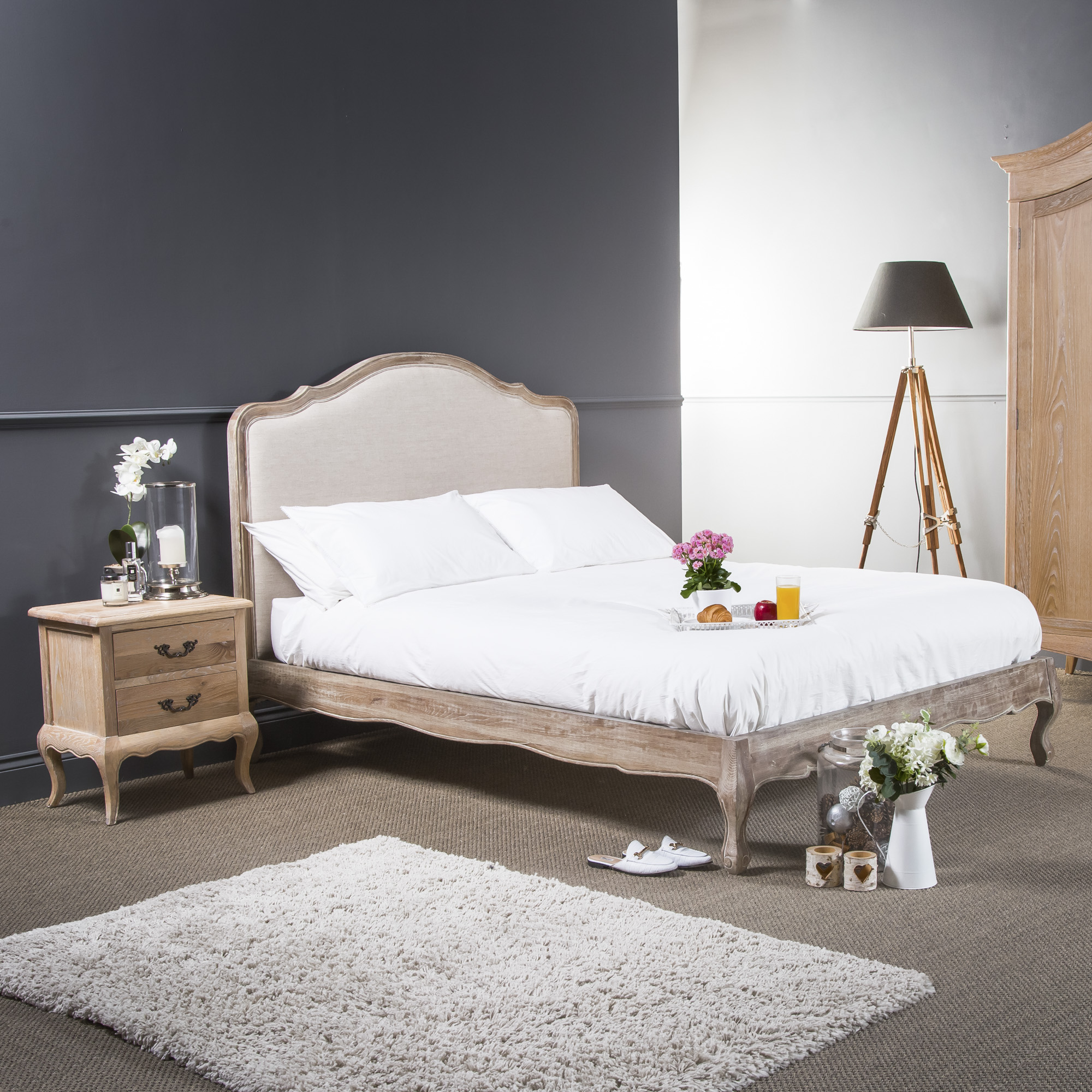 Luxury Oak Mahogany & Upholstered Bedroom Furniture Grosvenor Furniture