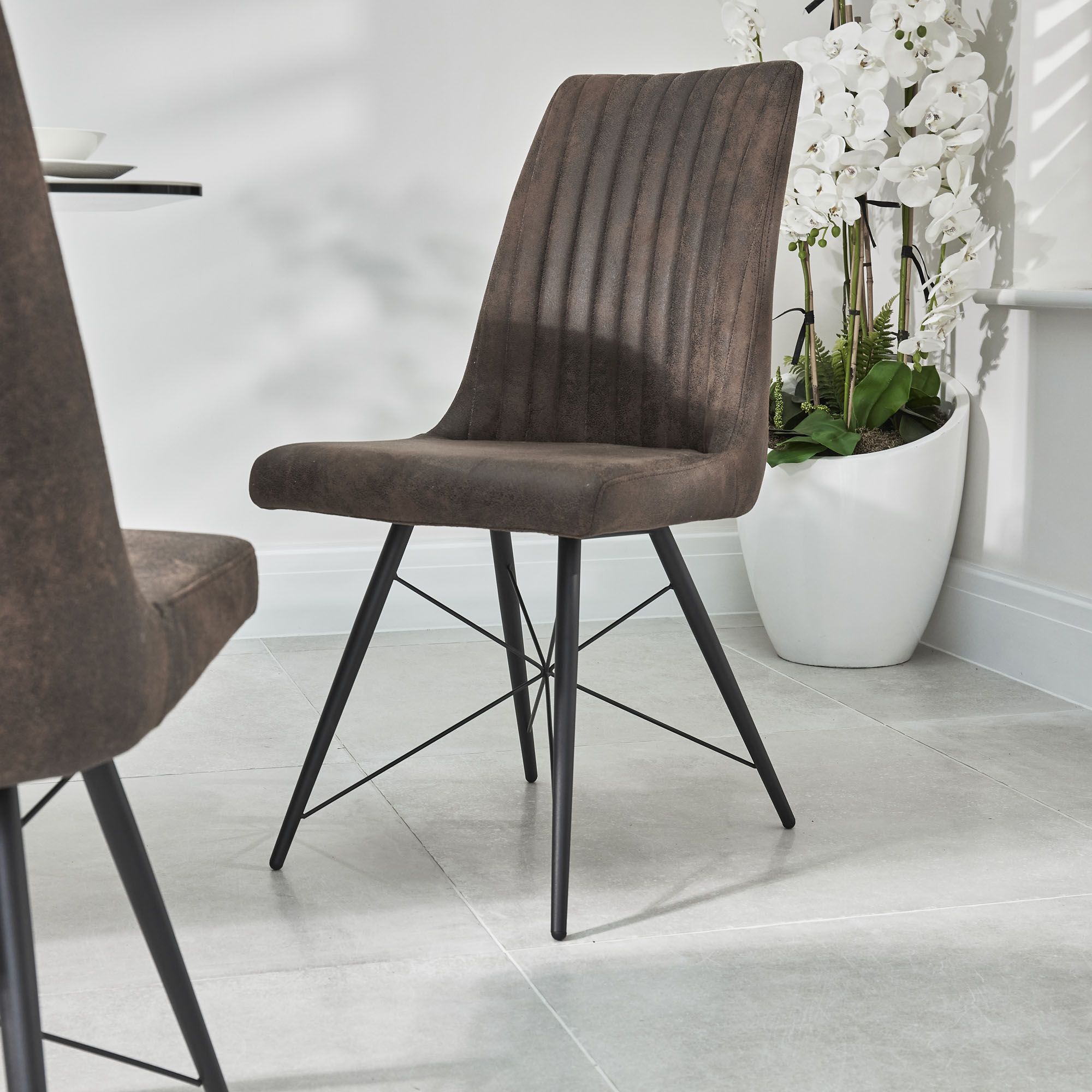 Hudson Faux Leather Dining Chair