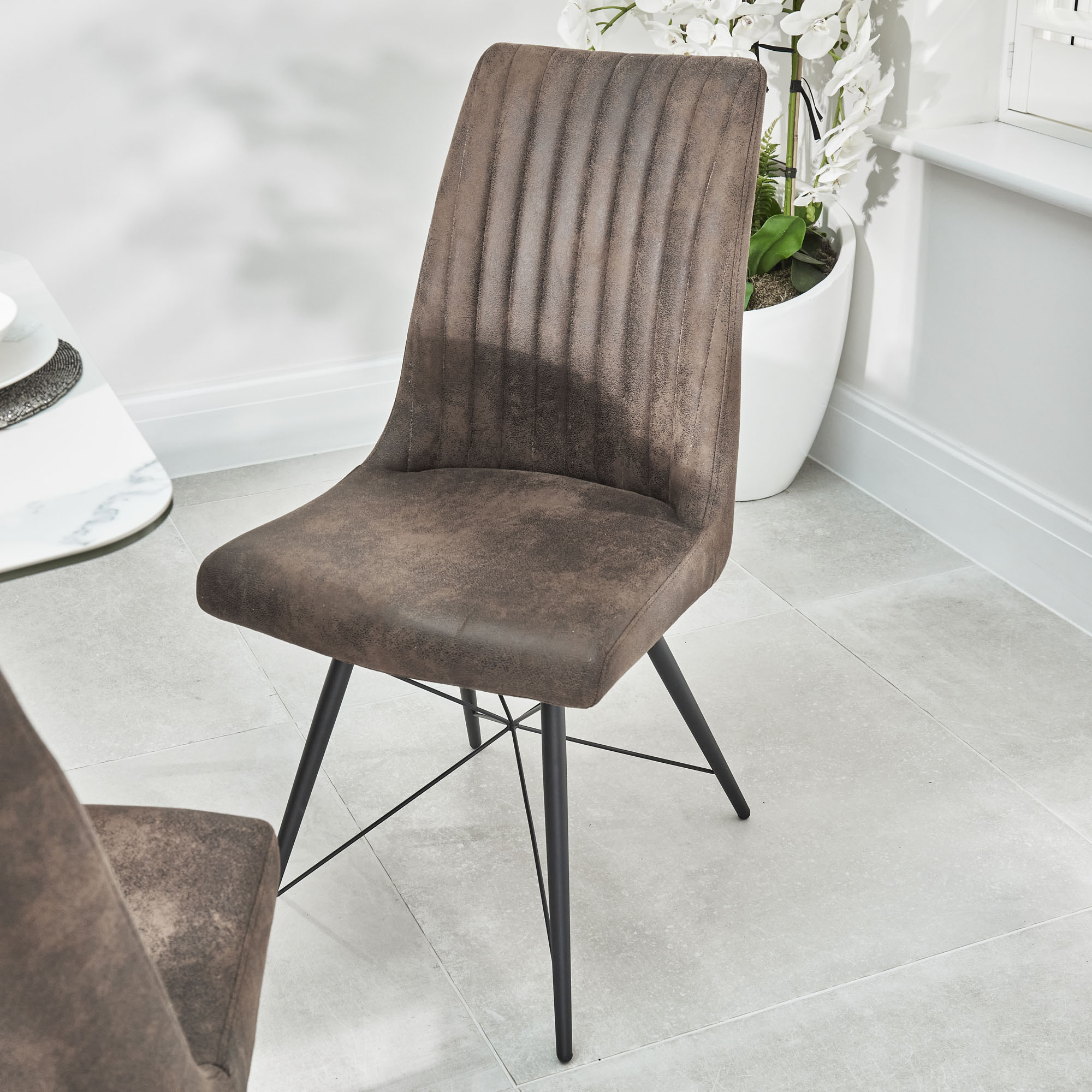 Hudson Faux Leather Dining Chair