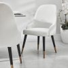 Isla Boucle Dining Chair with Gold Tipped Feet - Image 3