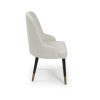 Isla Boucle Dining Chair with Gold Tipped Feet - Image 7