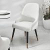 Isla Boucle Dining Chair with Gold Tipped Feet - Image 4
