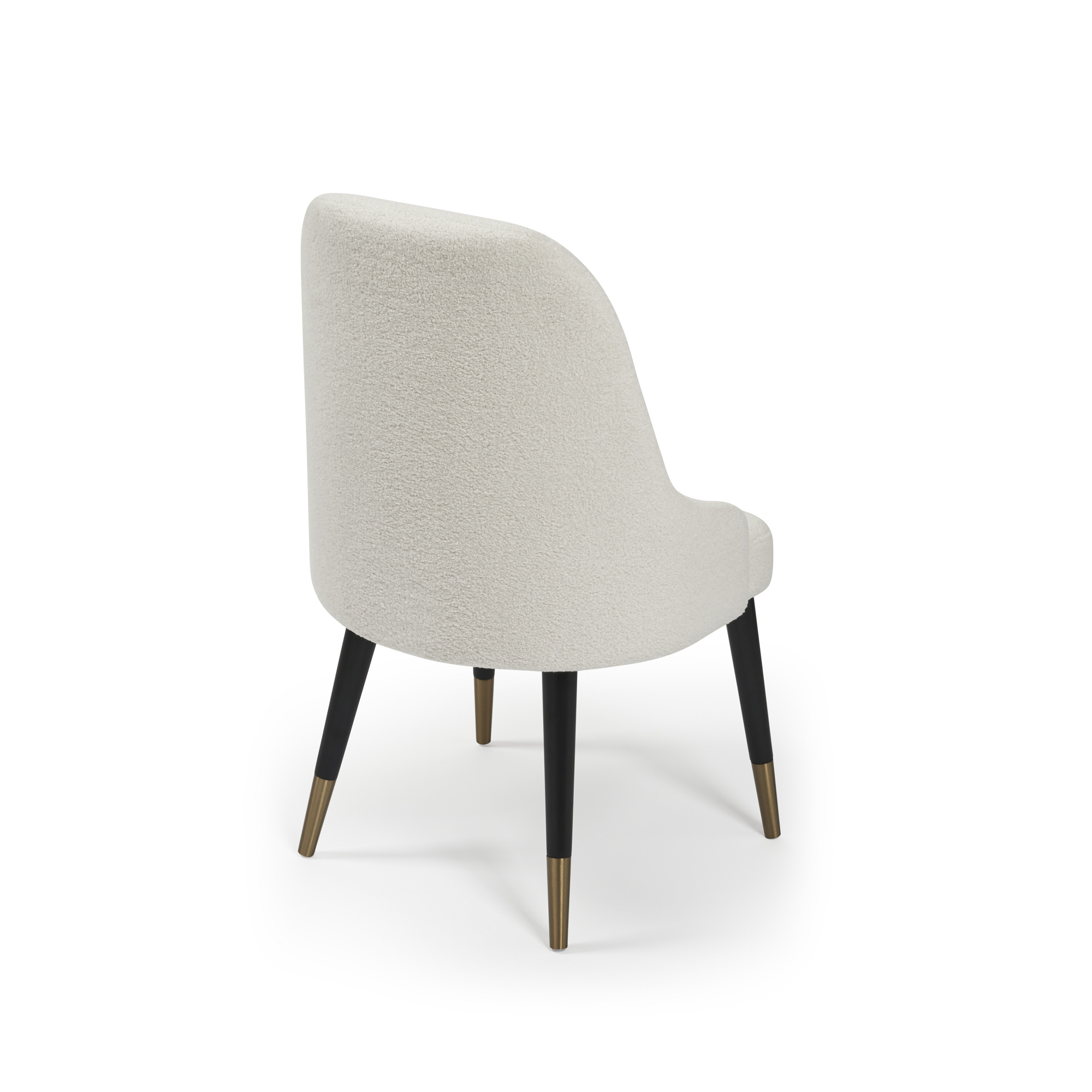 Isla Boucle Dining Chair with Gold Tipped Feet