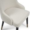 Isla Boucle Dining Chair with Gold Tipped Feet - Image 12