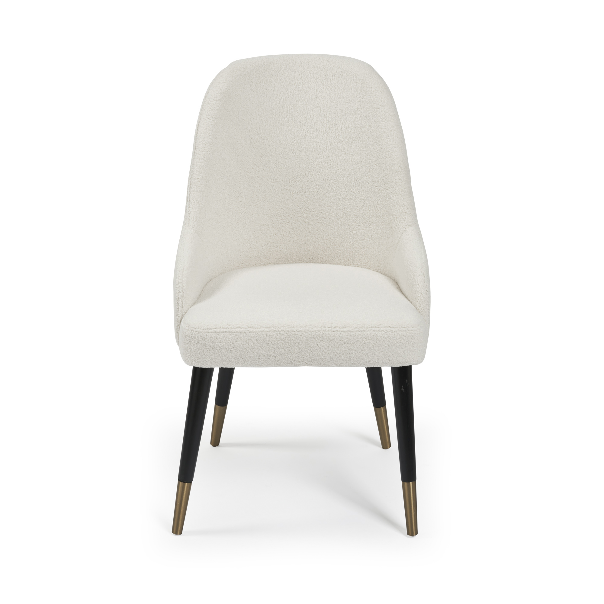 Isla Boucle Dining Chair with Gold Tipped Feet