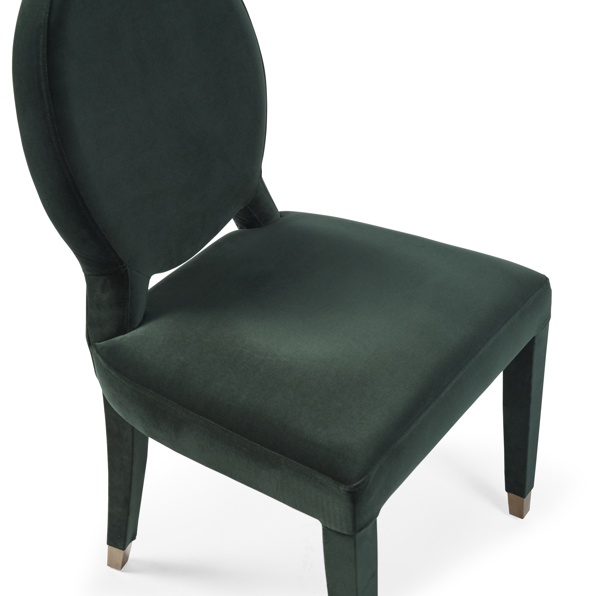 Victoria Upholstered Dark Green Velvet Dining Chair