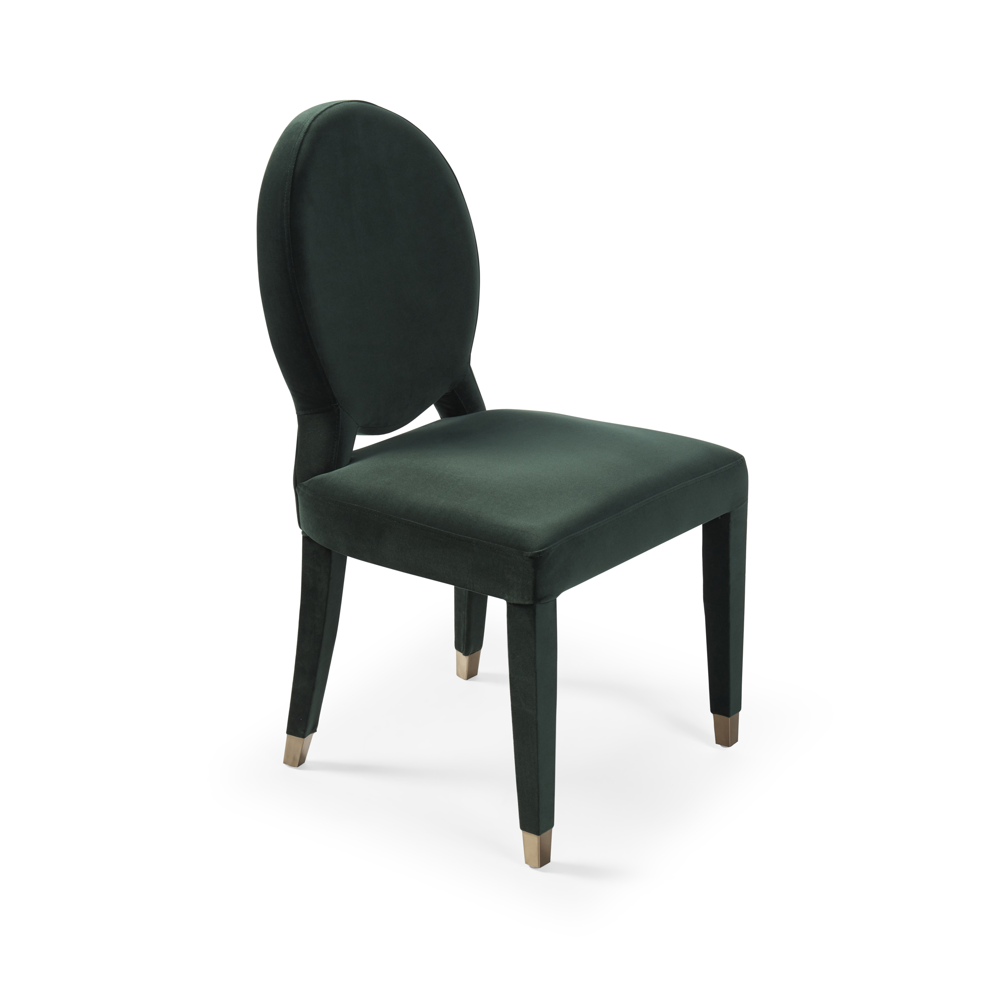 Victoria Upholstered Dark Green Velvet Dining Chair