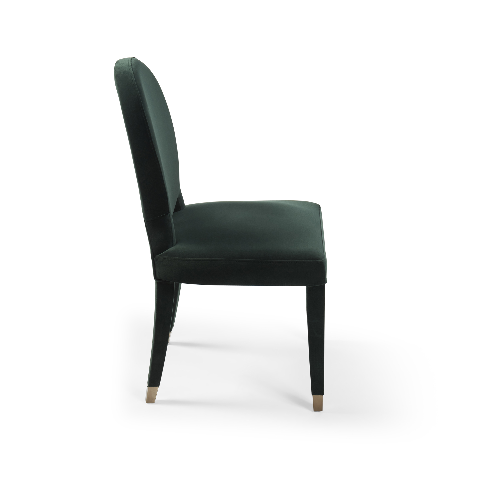 Victoria Upholstered Dark Green Velvet Dining Chair
