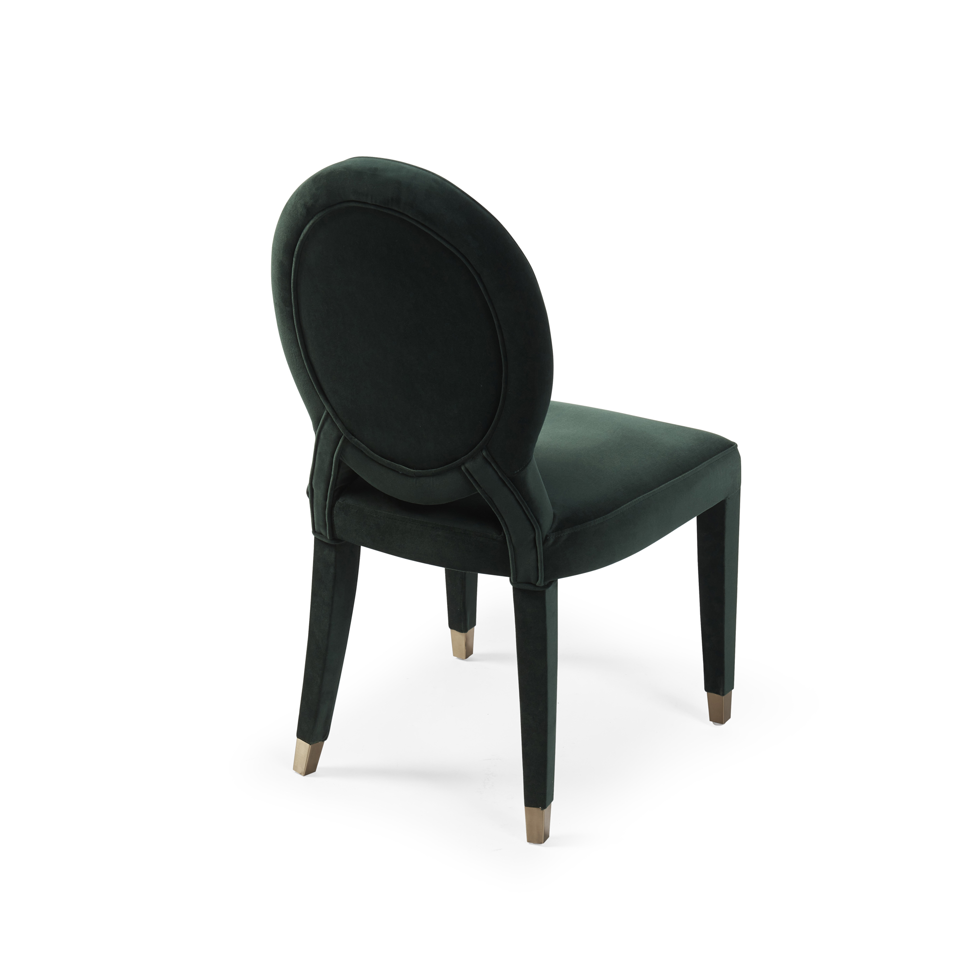 Victoria Upholstered Dark Green Velvet Dining Chair