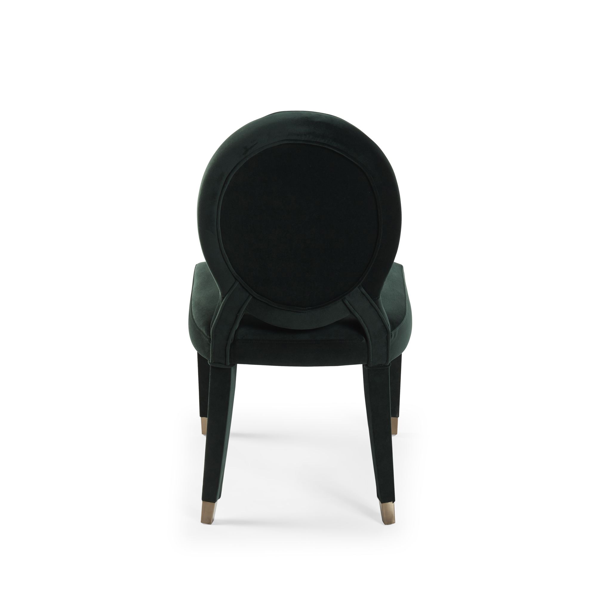 Victoria Upholstered Dark Green Velvet Dining Chair