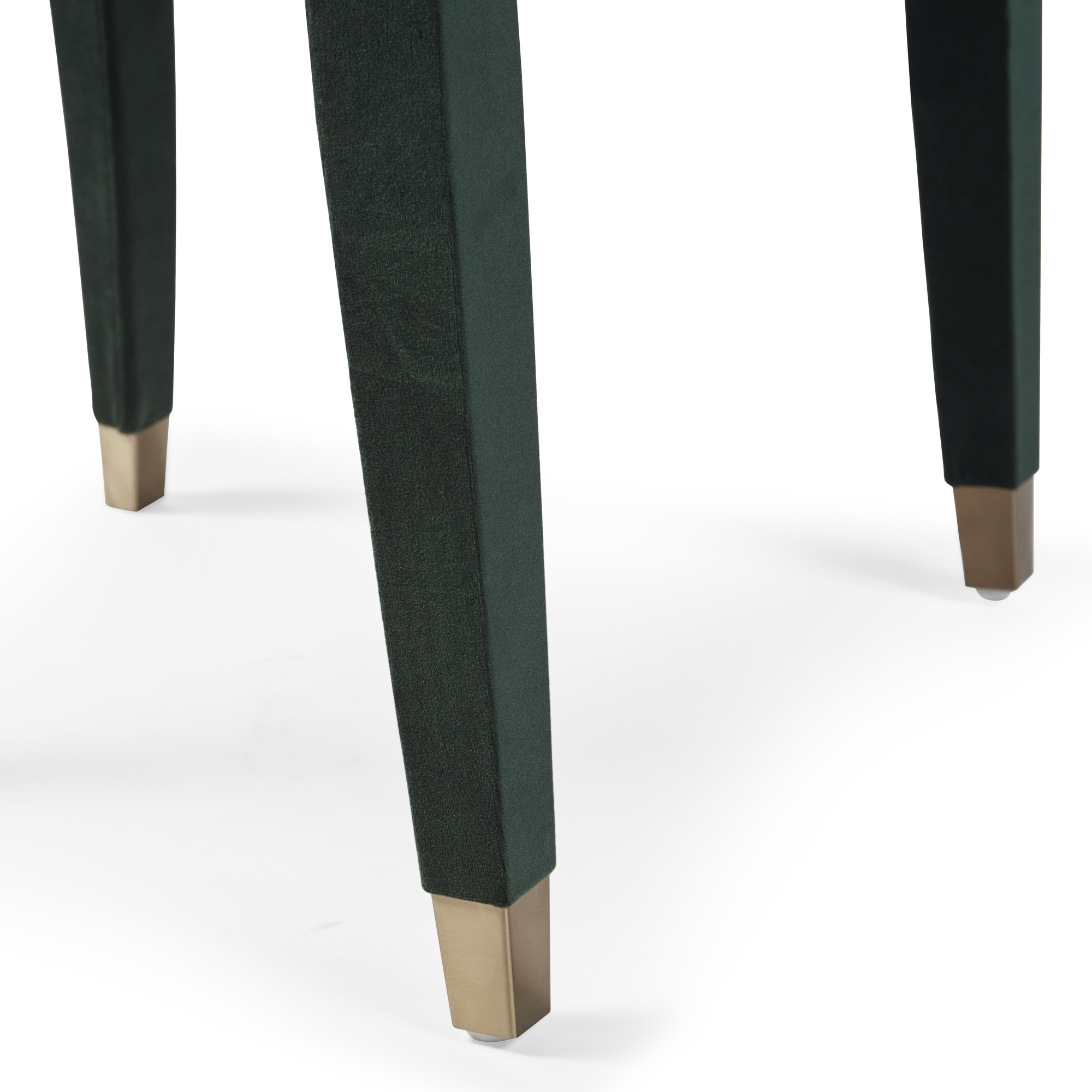 Victoria Upholstered Dark Green Velvet Dining Chair