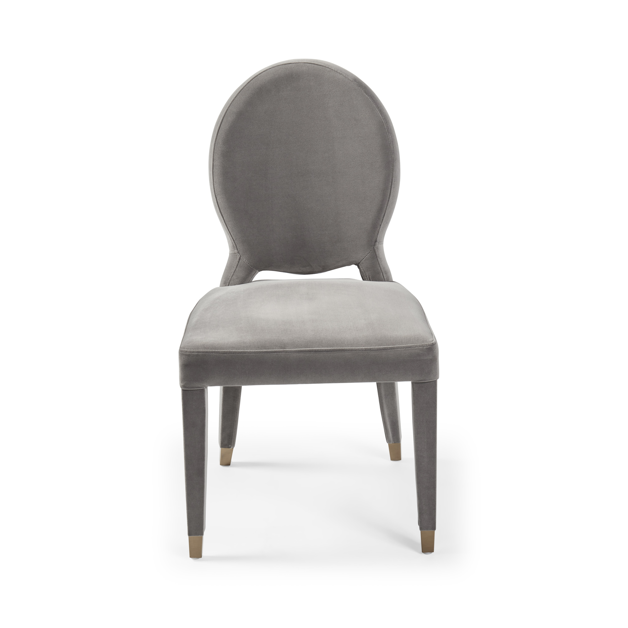 Victoria Upholstered Grey Velvet Dining Chair