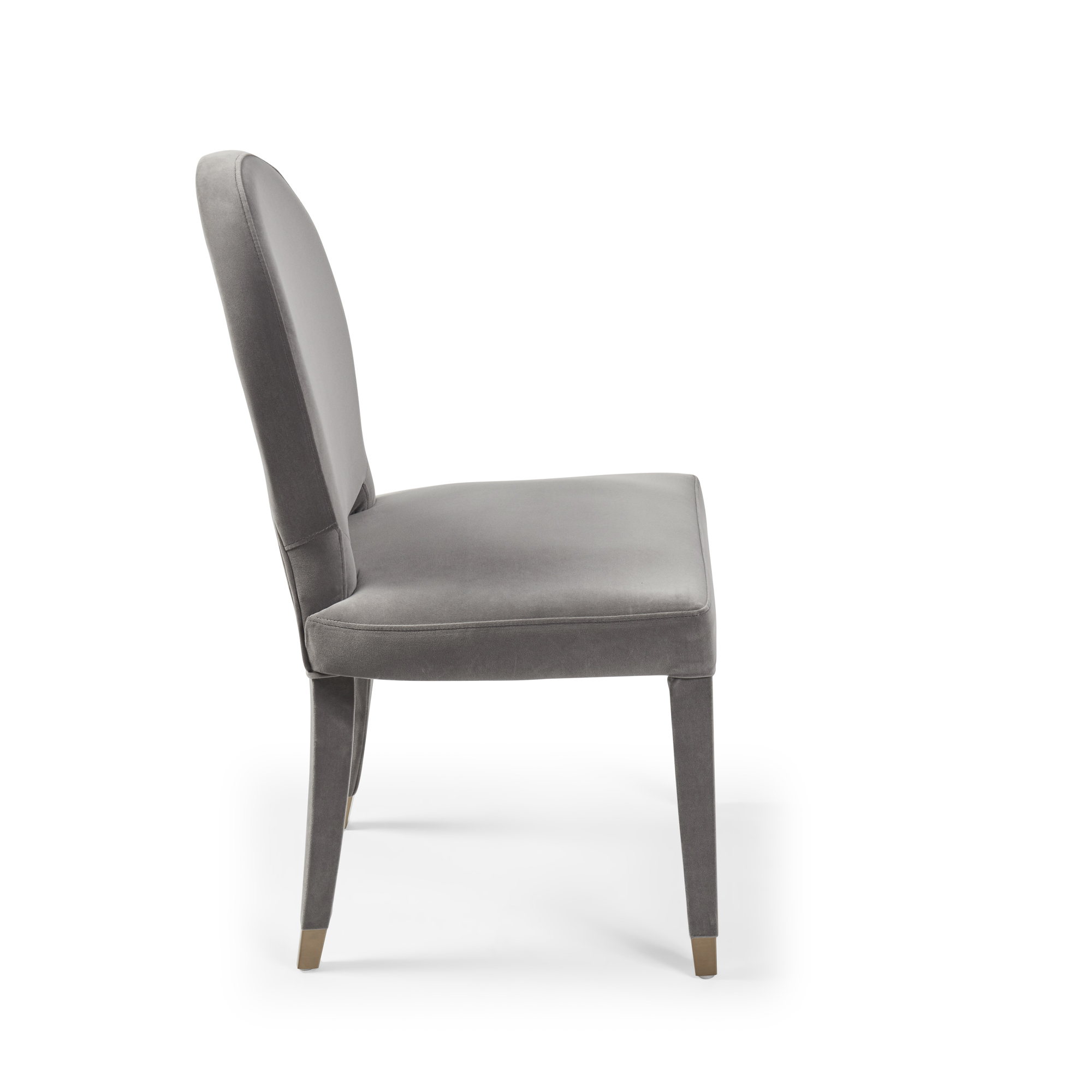 Victoria Upholstered Grey Velvet Dining Chair