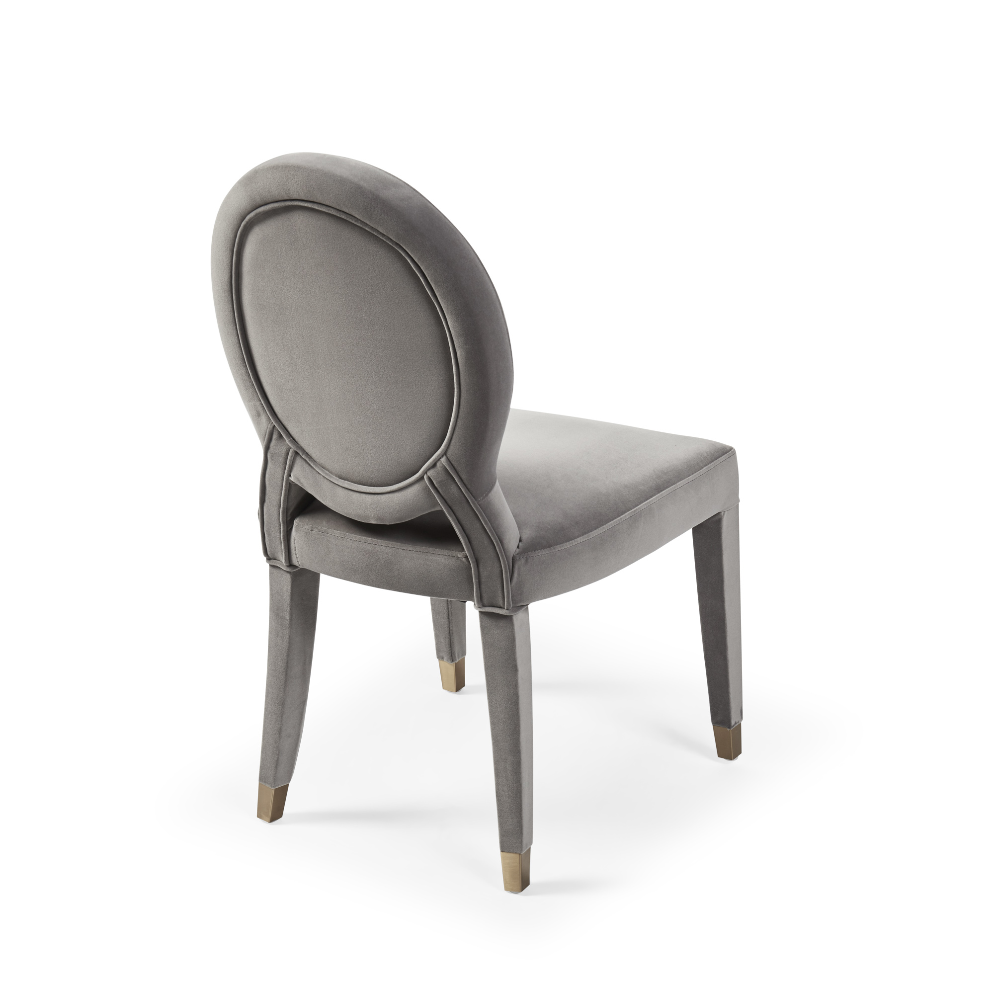 Victoria Upholstered Grey Velvet Dining Chair