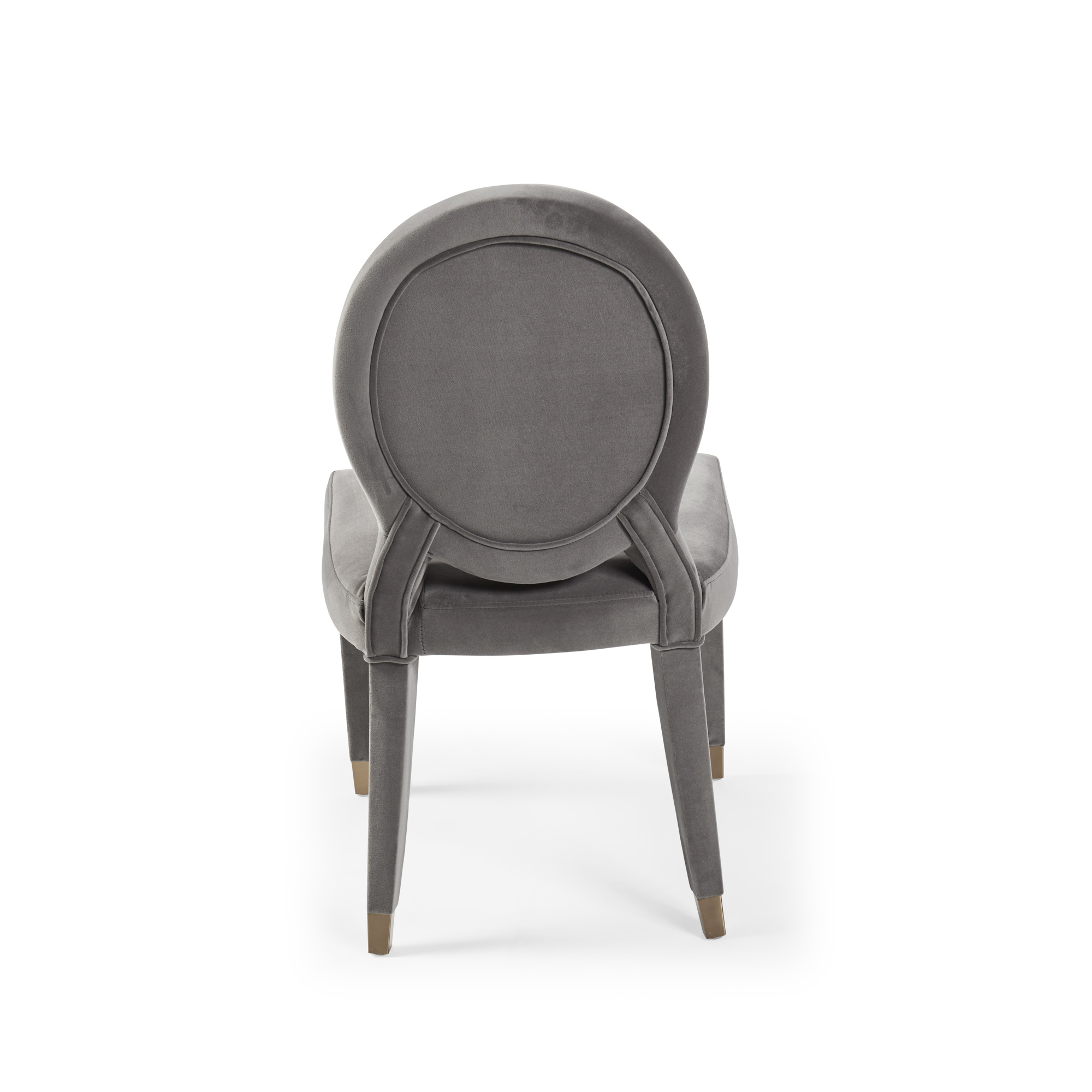 Victoria Upholstered Grey Velvet Dining Chair
