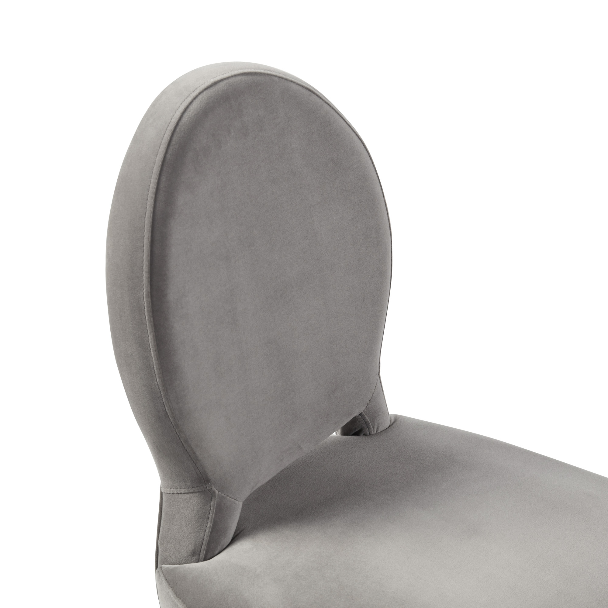 Victoria Upholstered Grey Velvet Dining Chair