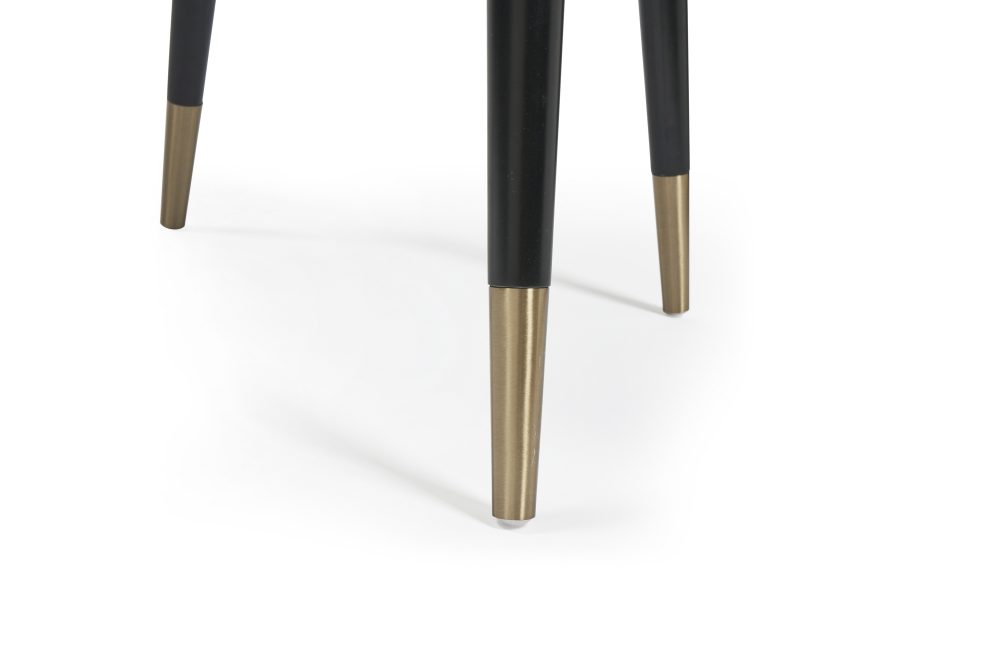 Isla Grey Velvet Dining Chair with Gold Tipped Feet - Image 14