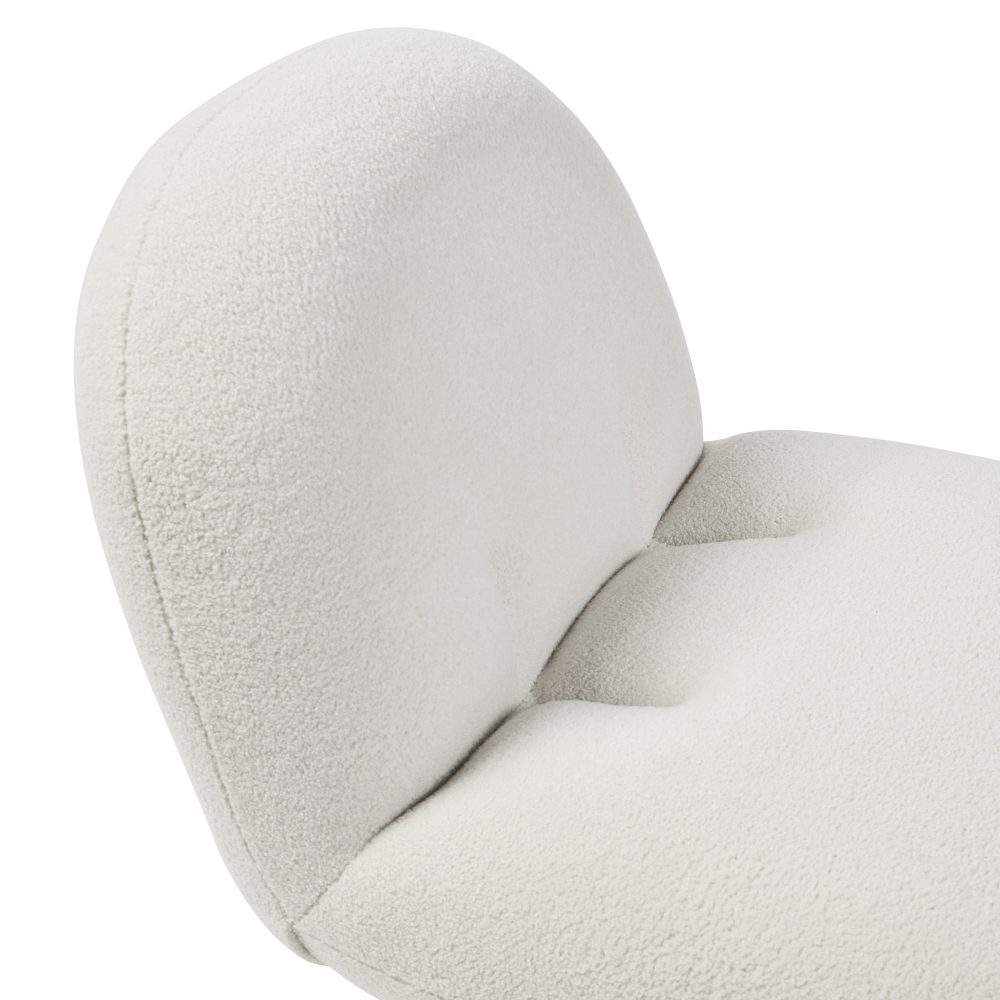 Boucle Cloud Pacha Lounge Chair - Gold Base - Image 11