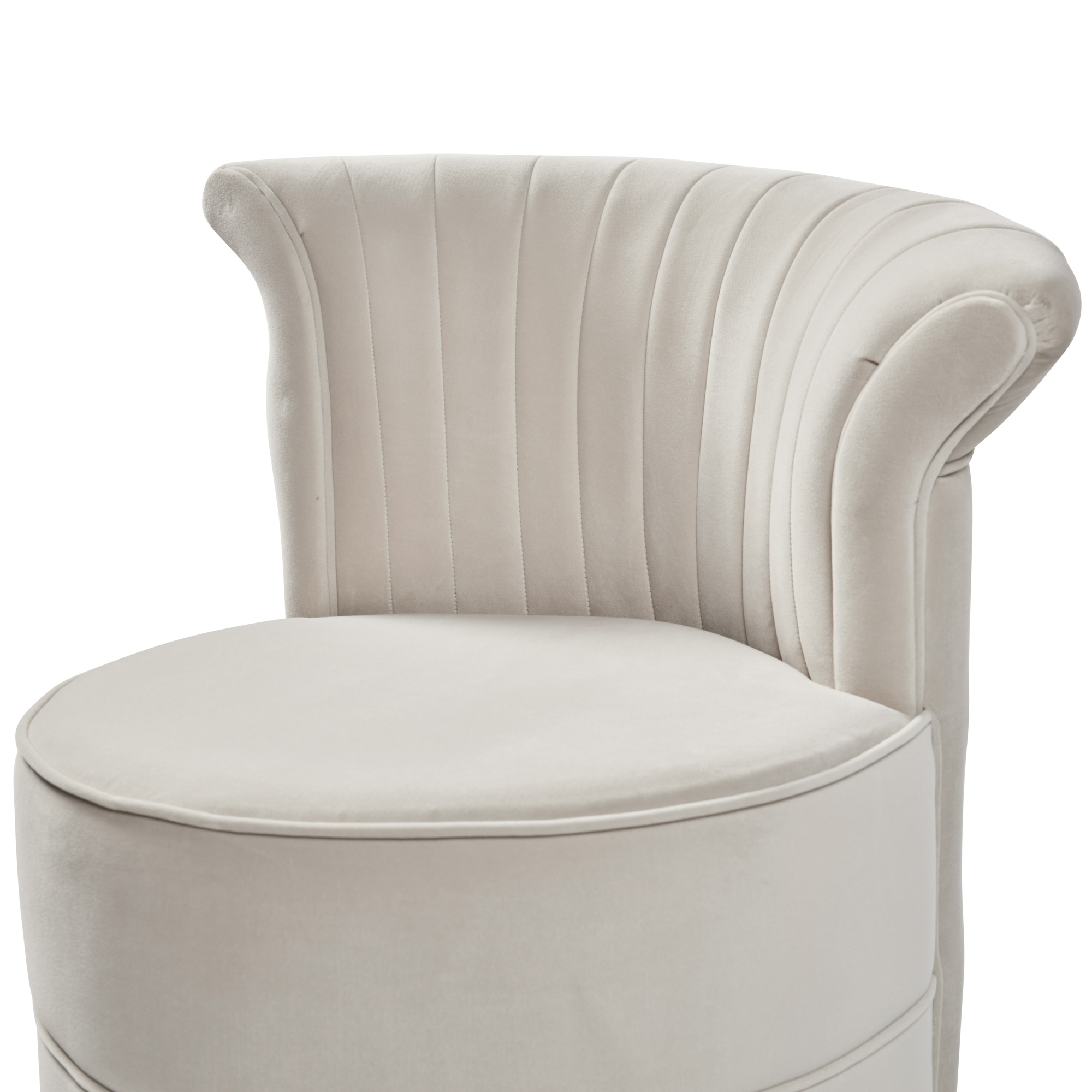 Grace Cream Velvet Swivel Accent Chair