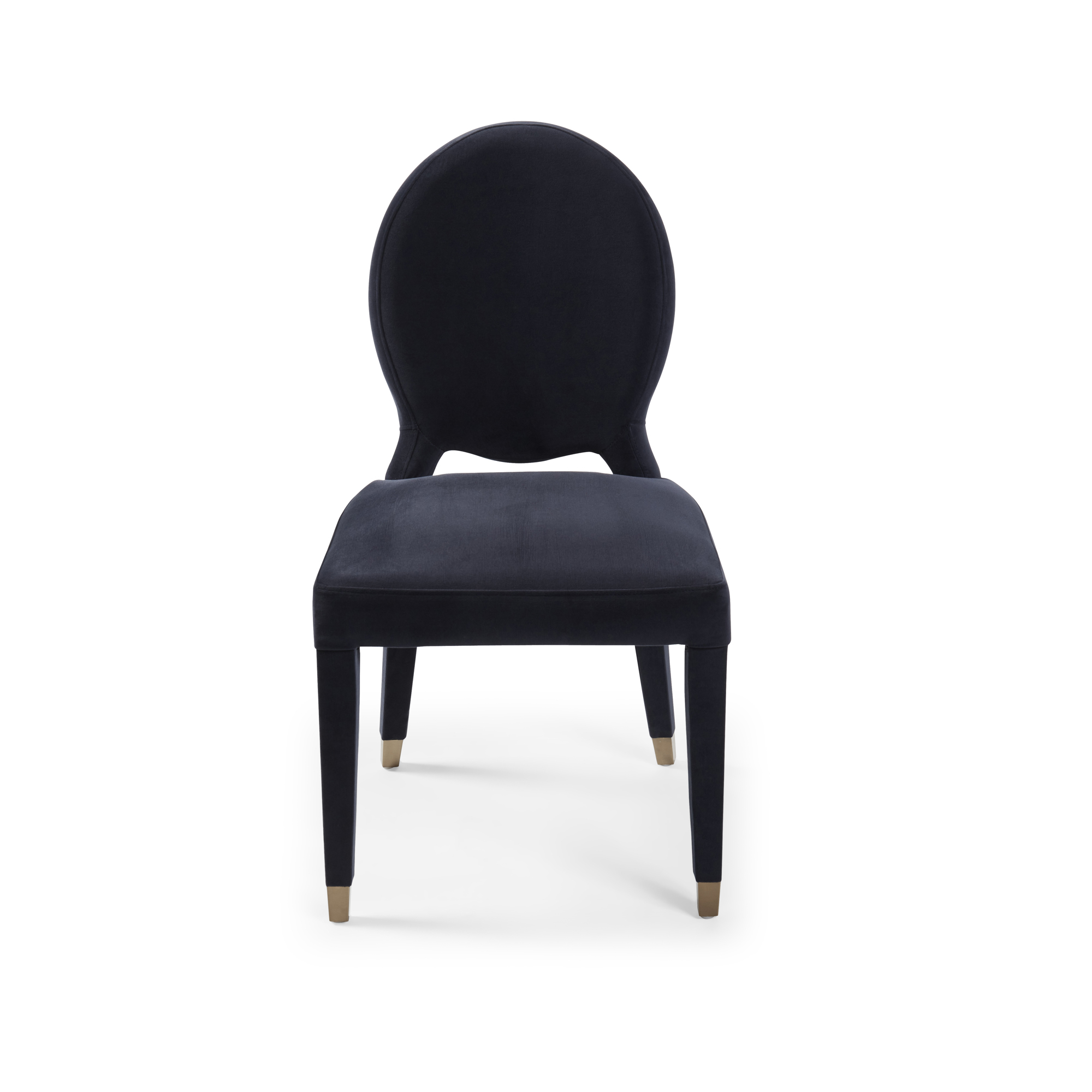 Victoria Upholstered Dark Blue Velvet Dining Chair