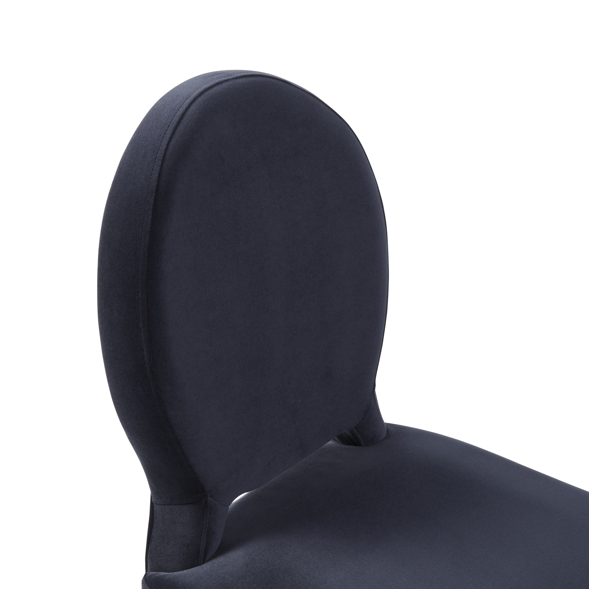 Victoria Upholstered Dark Blue Velvet Dining Chair
