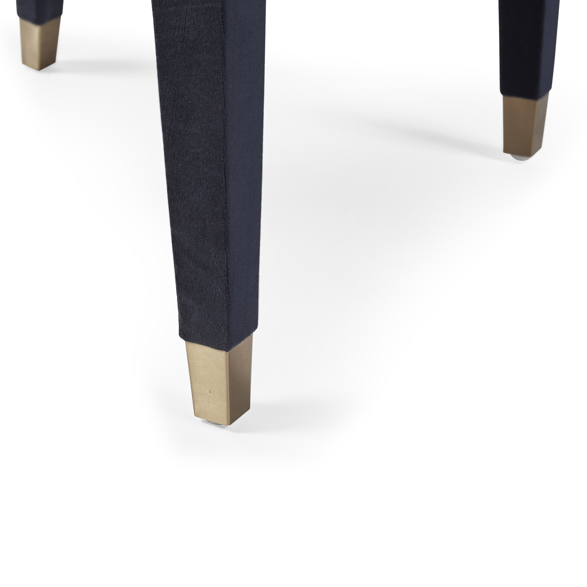 Victoria Upholstered Dark Blue Velvet Dining Chair