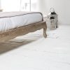 Clementine Whitewash Oak Upholstered Low Foot Board Bed - King - Image 7