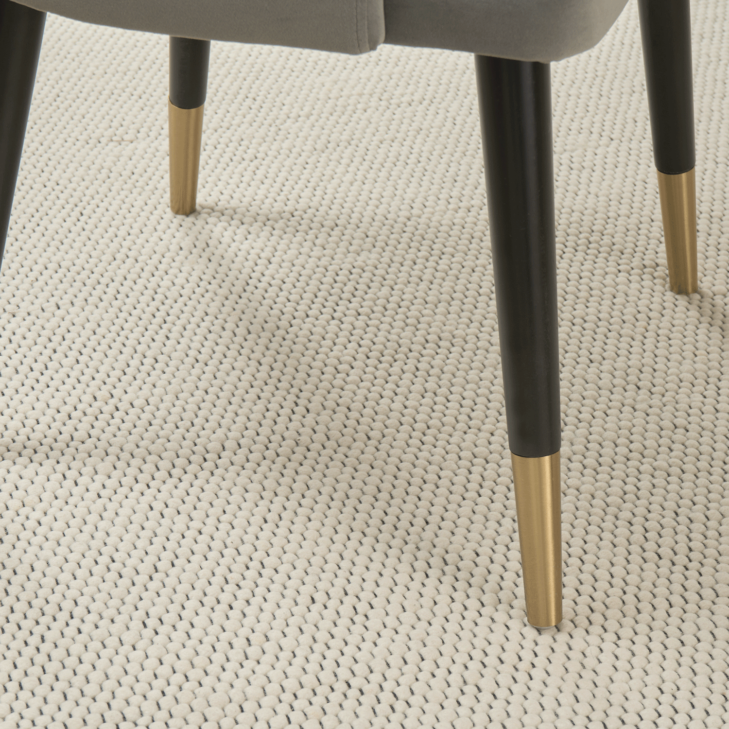 Isla Grey Velvet Dining Chair with Gold Tipped Feet - Image 5