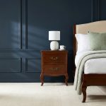 Lille French Mahogany Two Drawer Bedside Table