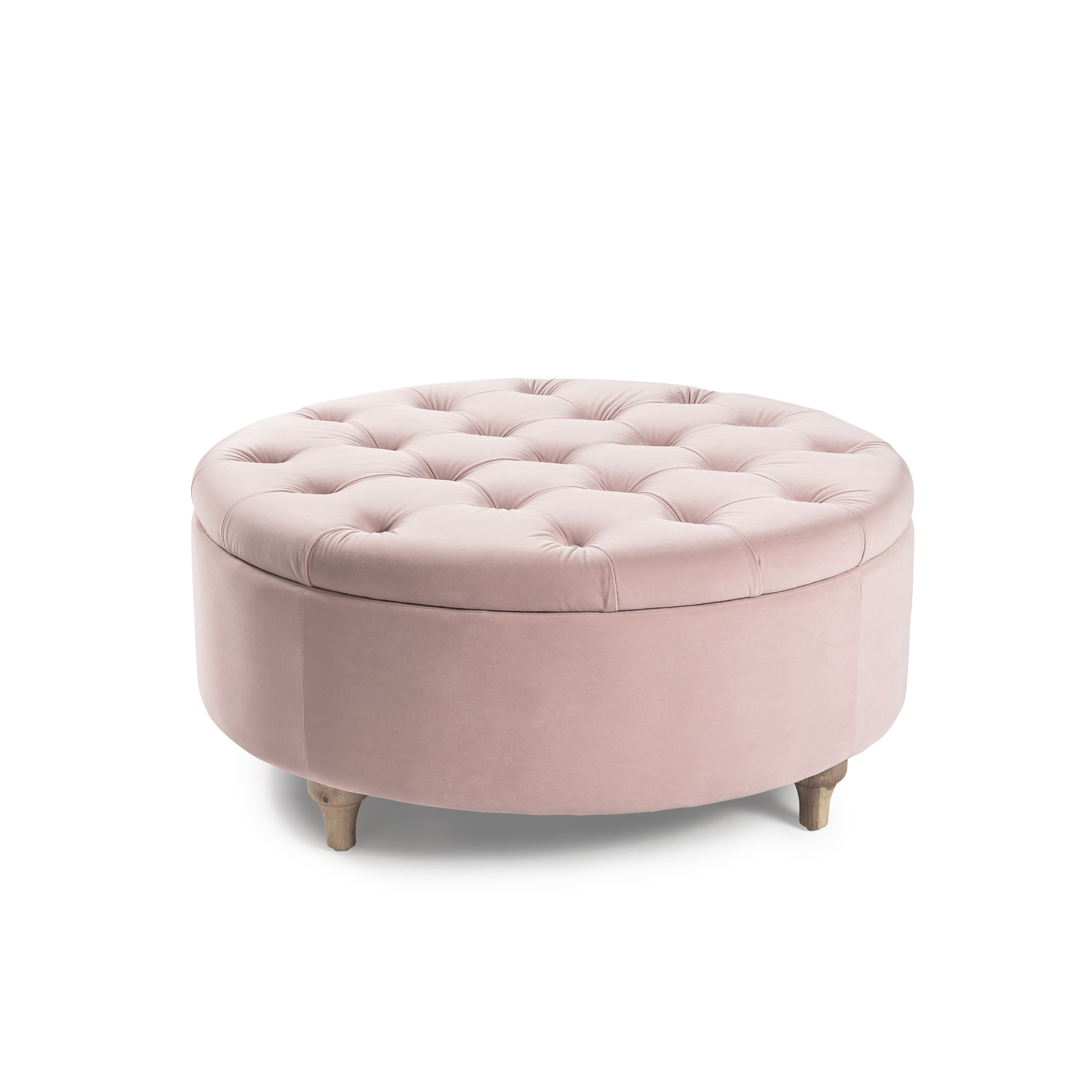 Featured image of post Pink Velvet Pouffe Stool / The bold button tufting, and classic elements give it an air of elegance.