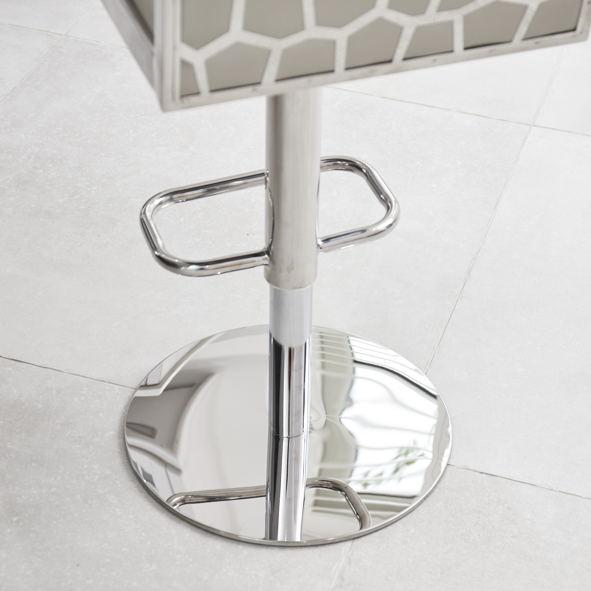 Mia Ivory Faux Leather Kitchen Barstool – Gas Lift