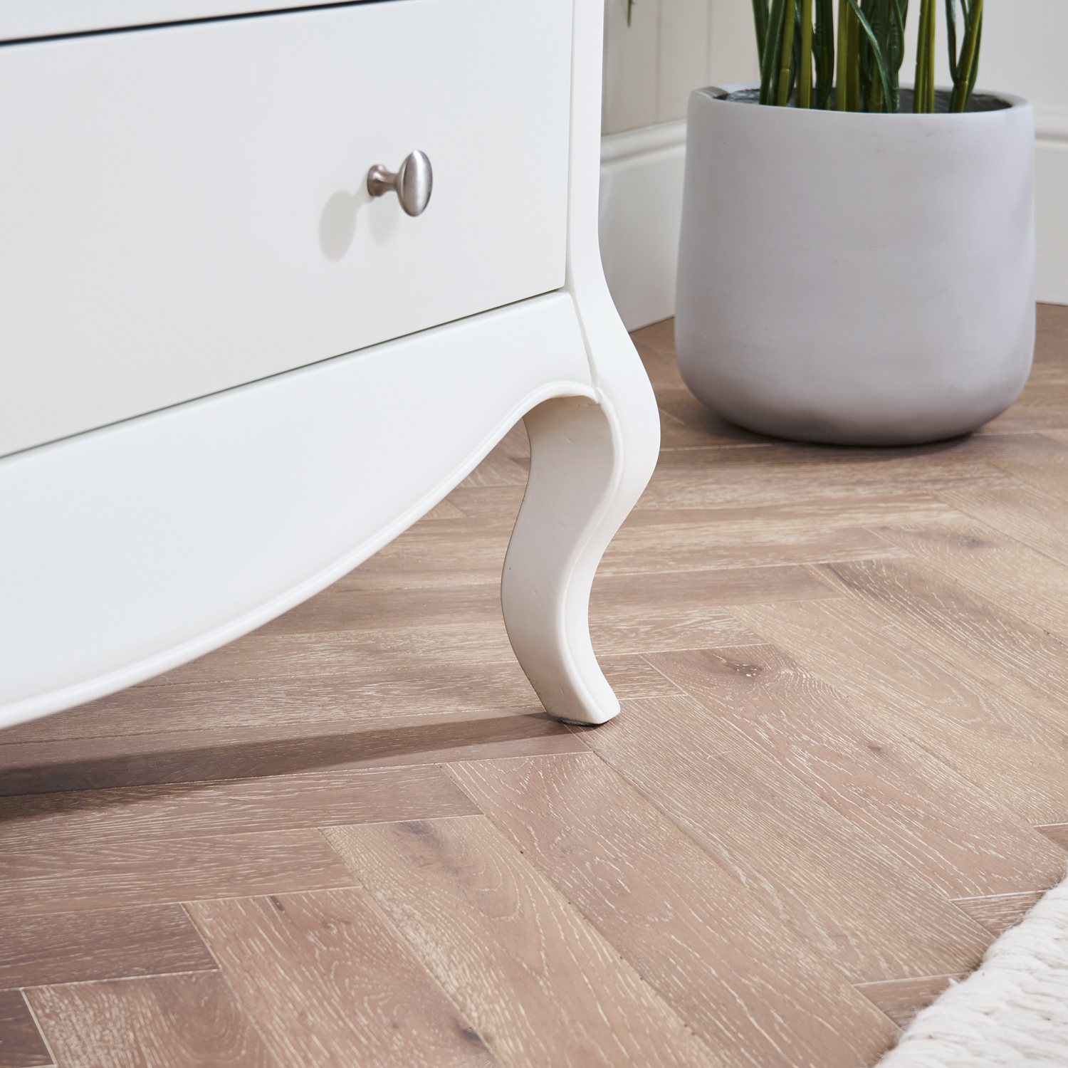 Lille French Chalk White 6 Drawer Tall Chest - Image 7