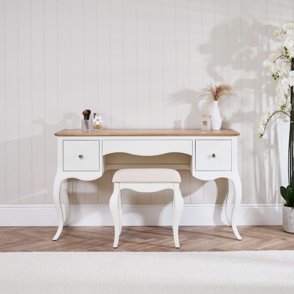 Lille French Chalk White Dressing Table Set