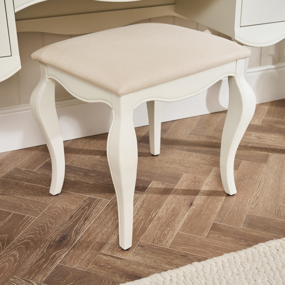 Lille French Chalk White Dressing Table Set - Image 7