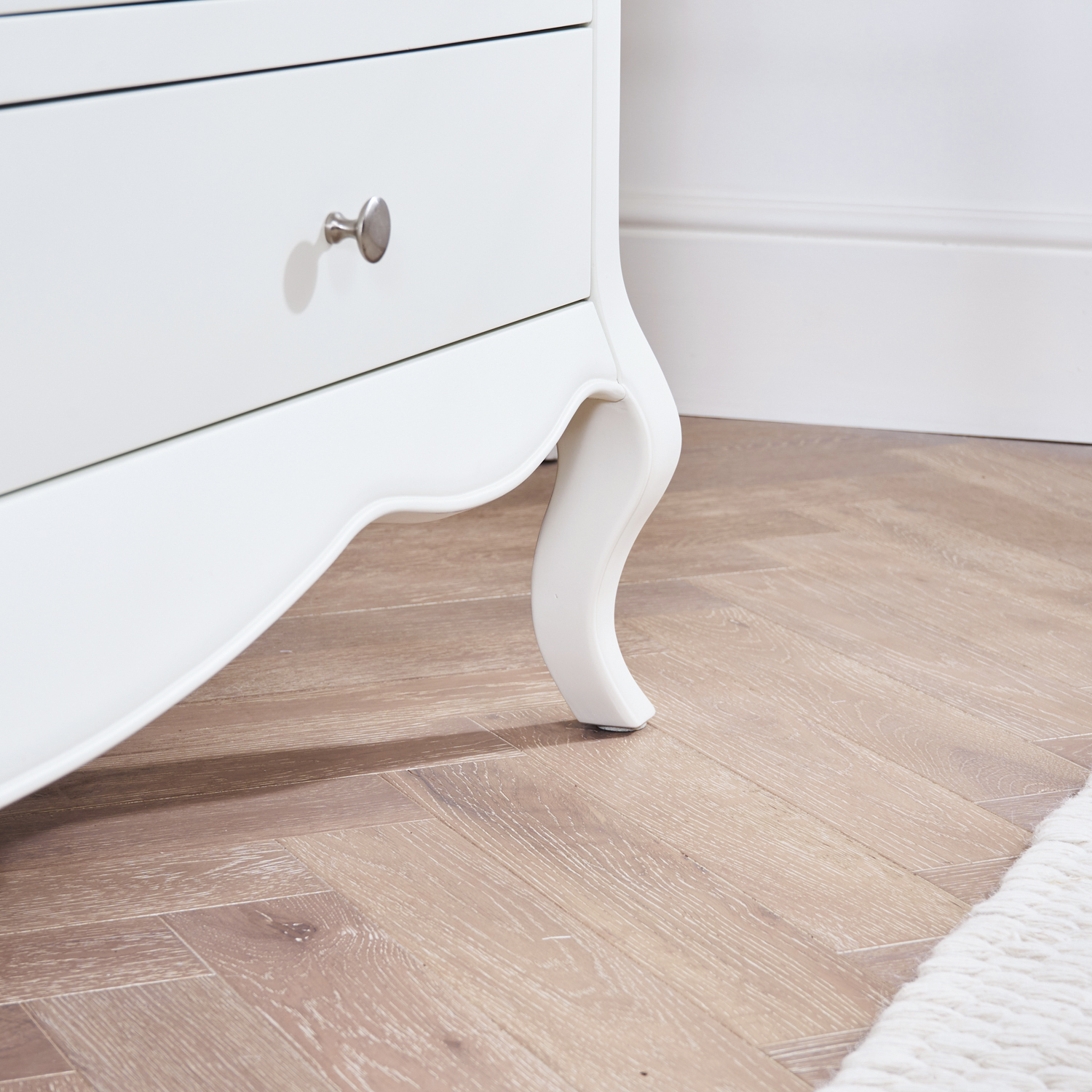 Lille French Chalk White 6 Drawer Wide Chest - Image 6