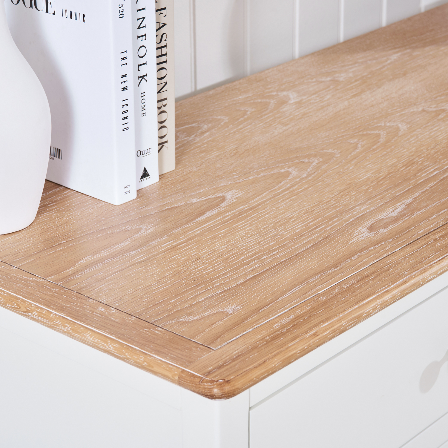 Lille French Chalk White 6 Drawer Wide Chest - Image 5