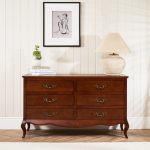 Lille French Mahogany 6 Drawer Wide Chest