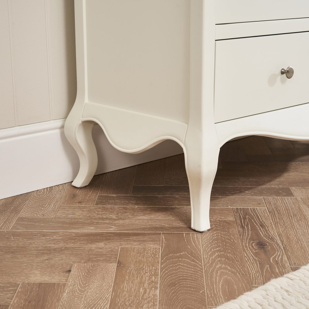 Lille French Chalk White 3 Drawer Chest - Image 4