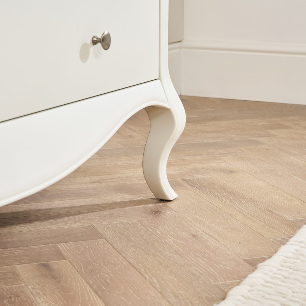 Lille French Chalk White 3 Drawer Chest - Image 5