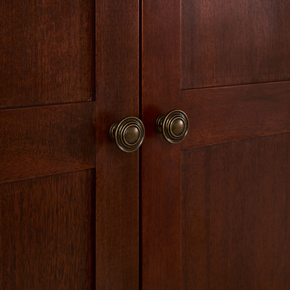 Lille French Mahogany Double Wardrobe - Image 6