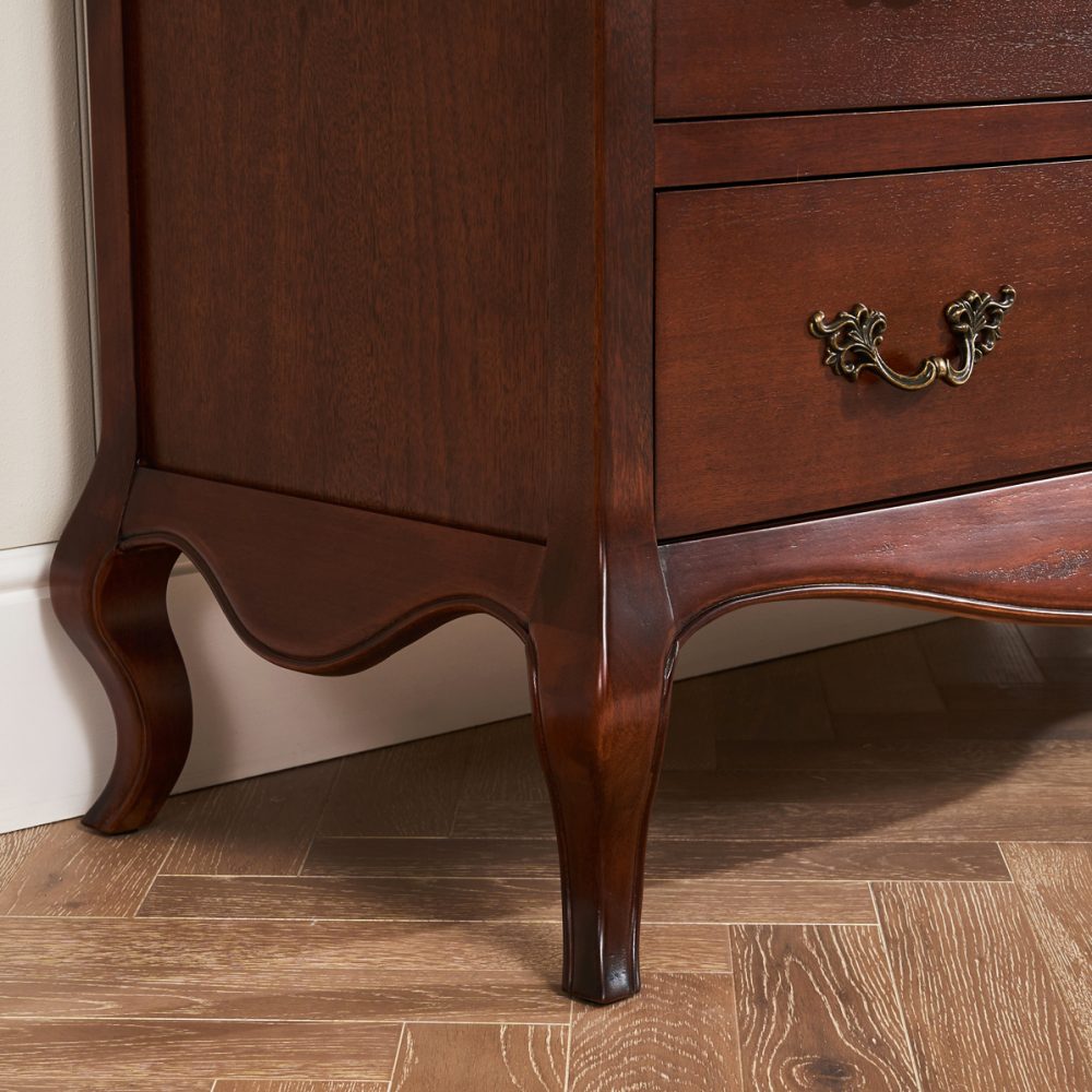Lille French Mahogany 3 Drawer Chest - Image 5